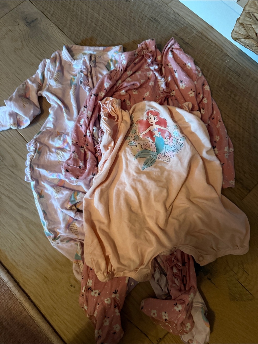 Posh peanut sleep bundle and Disney play suit.